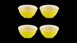 Lemon Earthenware Dessert Bowl (Set of 4)