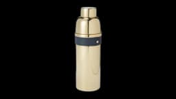 Stainless Steel Wyatt Cocktail Shaker - Navy/Gold