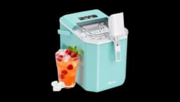 Portable Ice Machine with Carry Handle - Light Green