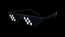 Pixel Sunglasses - White/Black