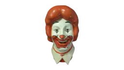 Vintage Ronald McDonald Clown Head Helium Balloon Tank Cover 1977