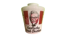 Vintage 1969 Milk Glass Bucket