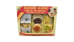 Vintage 1987 Whopper Cheeseburger Set Food Playset