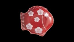 Sea Bream-Shaped Sauce Plate - Red