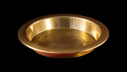Golden Metal Plate