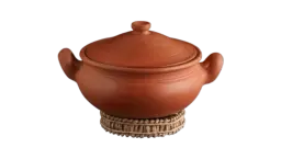 Unglazed Clay Pot for Cooking 2L