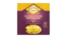 Plain Ready to Cook Pappadums 100g