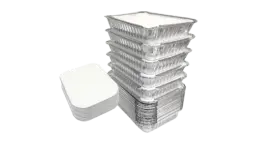 Aluminum Containers With Lids 55 Pack