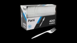 Medium Weight Disposable Plastic Forks 400 Count