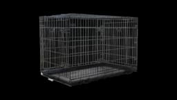 Wire Dog Crate Medium 75cm - Black