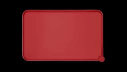 Waterproof Non-Slip Silicone Pet Feeding Mat - Red