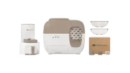 Litter Box Premium Set, Water Fountain & Pet Feeder