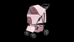 Cat Carrier Stroller Travel Folding Carrier - Pink