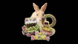 Natural Timothy Hay Birthday Cake for Rabbit
