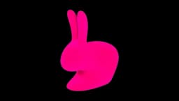 Rabbit Bookend - Pink