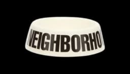 Logo Dog Bowl - White/Black
