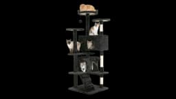 54" Cat Tree Tower - Dark Grey