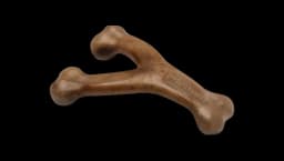 Wishbone Durable Dog Chew Toy Real Bacon