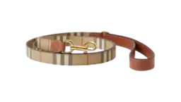 Vintage Check Dog Lead - Archive Beige