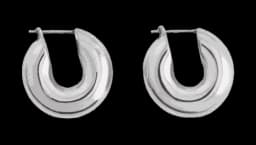 Silver Mini Chunky Hoops