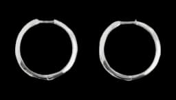 Silver Classic Hoops