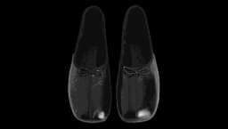 Crinkled Patent Ballet Flats