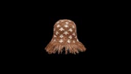 Studded Raffia Bucket Hat