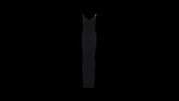 Draped Open-Back Maxi Dress