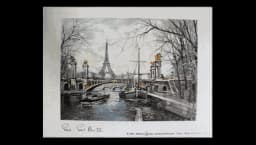 Paris Panorama Postcard