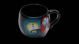 Jack & Sally Sculpted Mug