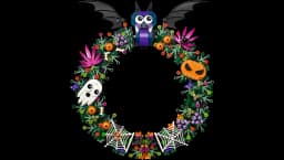 Halloween Wreath 40825