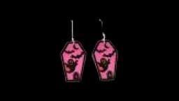 Pumpkin Bat Ghost Earrings