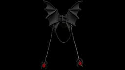 Black Bat Metal Hair Claw