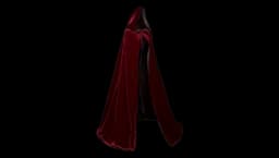Velvet Hooded Witch Cape