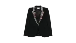 Embellished-Collar Blazer