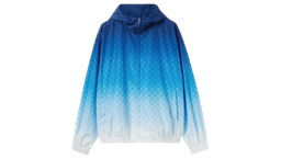 Printed Technical Poplin Zip Jacket - Gradient Blue