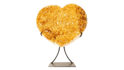 X-Large Citrine Heart – 27,67kg Natural Orange Druzy Crystal
