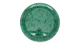 Malachite Circular Iron Tray