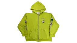Link Zip Up Hoodie - Lime Green