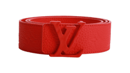 Initials Shape Belt Monogram 40MM - Red